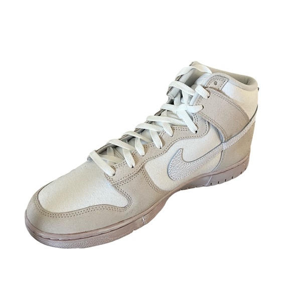 NIKE DUNK HIGH RETRO PRM “Cracked Leather Swoosh" SIZE 13 - Picture 4 of 8